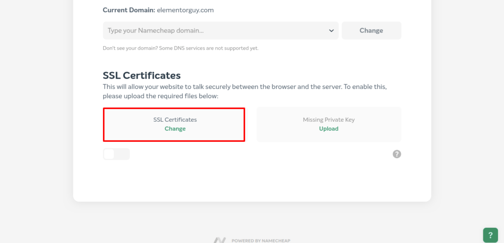 after ssl certificate has been installed